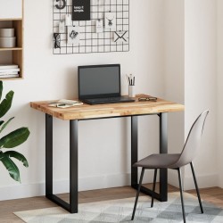 Dessus de table rectangulaire 80x70x4 cm bois massif d'acacia 