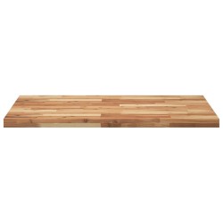 Dessus de table rectangulaire 80x70x4 cm bois massif d'acacia 