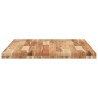 Dessus de table rectangulaire 80x70x4 cm bois massif d'acacia 