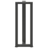 Pieds de table console en T, 2 pièces, anthracite, 25 x 28 x (72-73) cm, acier 