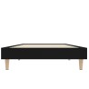Cadre de lit sans matelas noir 75x190 cm bois ingénierie 
