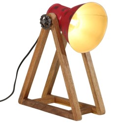 Lampe de bureau 25 W rouge délavé 30x17x40 cm E27 