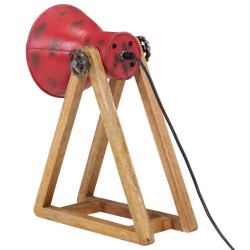 Lampe de bureau 25 W rouge délavé 30x17x40 cm E27 