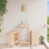 Tabourets de bar lot de 2 40x36x75 cm bois massif de pin 