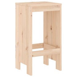 Tabourets de bar lot de 2 40x36x75 cm bois massif de pin 
