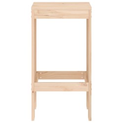Tabourets de bar lot de 2 40x36x75 cm bois massif de pin 