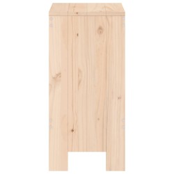 Tabourets de bar lot de 2 40x36x75 cm bois massif de pin 