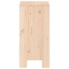 Tabourets de bar lot de 2 40x36x75 cm bois massif de pin 