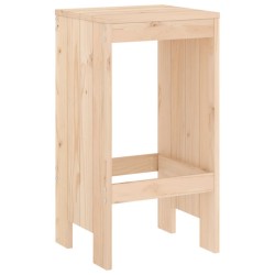 Tabourets de bar lot de 2 40x36x75 cm bois massif de pin 