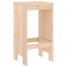 Tabourets de bar lot de 2 40x36x75 cm bois massif de pin 