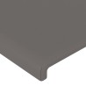 Tête de lit à LED Gris 93x16x78/88 cm Similicuir 