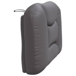 Coussin de tête de lit gris 80 cm similicuir  