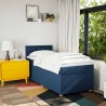 Sommier à lattes de lit avec matelas Bleu 80x200 cm Tissu 