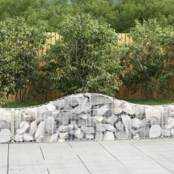 Paniers à gabions arqués 7 pcs 200x30x40/60 cm Fer galvanisé 