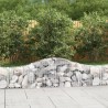 Paniers à gabions arqués 7 pcs 200x30x40/60 cm Fer galvanisé 