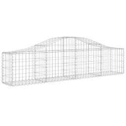 Paniers à gabions arqués 7 pcs 200x30x40/60 cm Fer galvanisé 