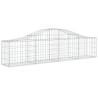 Paniers à gabions arqués 7 pcs 200x30x40/60 cm Fer galvanisé 