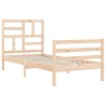 Cadre de lit sans matelas bois massif 
