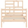 Cadre de lit sans matelas bois massif 