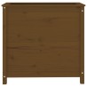 Jardinière marron miel 82,5x40x78 cm bois massif de pin 