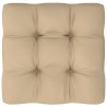 Pouf palette de jardin noir bois de pin imprégné 