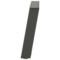Pieds de table basse en U 2 pièces Anthracite 60 x (42-43) cm Acier 