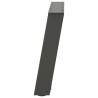 Pieds de table basse en U 2 pièces Anthracite 60 x (42-43) cm Acier 