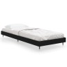 Cadre de lit sans matelas noir 75x190 cm bois ingénierie 