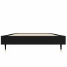 Cadre de lit sans matelas noir 75x190 cm bois ingénierie 
