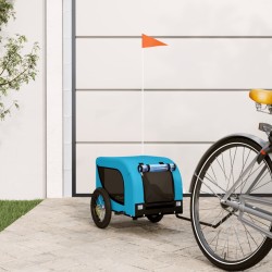 Remorque de vélo pour animaux de compagnie bleu et noir 