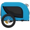 Remorque de vélo pour animaux de compagnie bleu et noir 