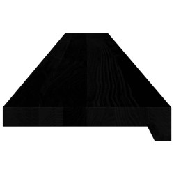 Appuis de fenêtre 2 pcs marron foncé bois de chêne massif 