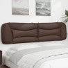 Coussin de tête de lit marron 200 cm similicuir 