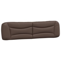 Coussin de tête de lit marron 200 cm similicuir 