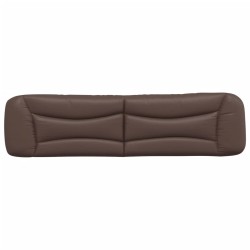 Coussin de tête de lit marron 200 cm similicuir 