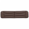 Coussin de tête de lit marron 200 cm similicuir 