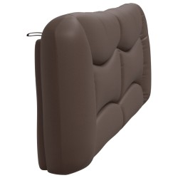 Coussin de tête de lit marron 200 cm similicuir 
