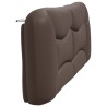 Coussin de tête de lit marron 200 cm similicuir 