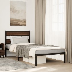 Cadre de lit sans matelas avec tête de lit 100x190 cm 