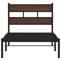 Cadre de lit sans matelas avec tête de lit 100x190 cm 
