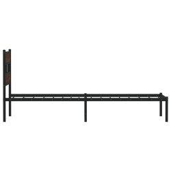 Cadre de lit sans matelas avec tête de lit 100x190 cm 