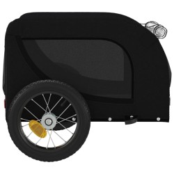 Remorque de vélo pour animaux de compagnie noir 