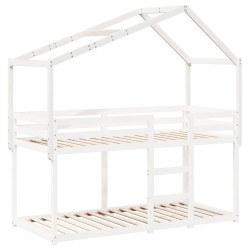 Toit de lit pour enfants 203x80,5x142 cm bois de pin massif 