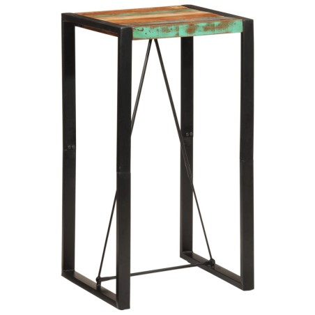 Table de bar 60x55x110 cm bois massif de récupération 