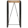 Table de bar 60x55x110 cm bois massif de récupération 