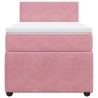 Sommier à lattes de lit avec matelas Rose 90x190 cm Velours 