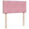 Sommier à lattes de lit avec matelas Rose 90x190 cm Velours 