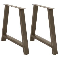 Pieds de table à manger en forme de A, 2 pièces, 100 x (72-73) cm, acier 