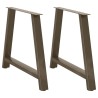 Pieds de table à manger en forme de A, 2 pièces, 100 x (72-73) cm, acier 