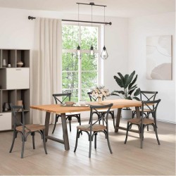 Pieds de table à manger en forme de A, 2 pièces, 100 x (72-73) cm, acier 